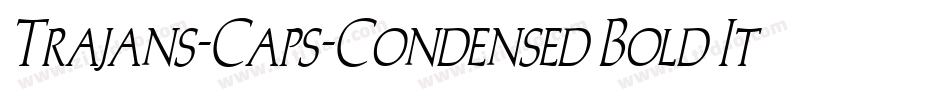 Trajans-Caps-Condensed Bold Italic字体转换